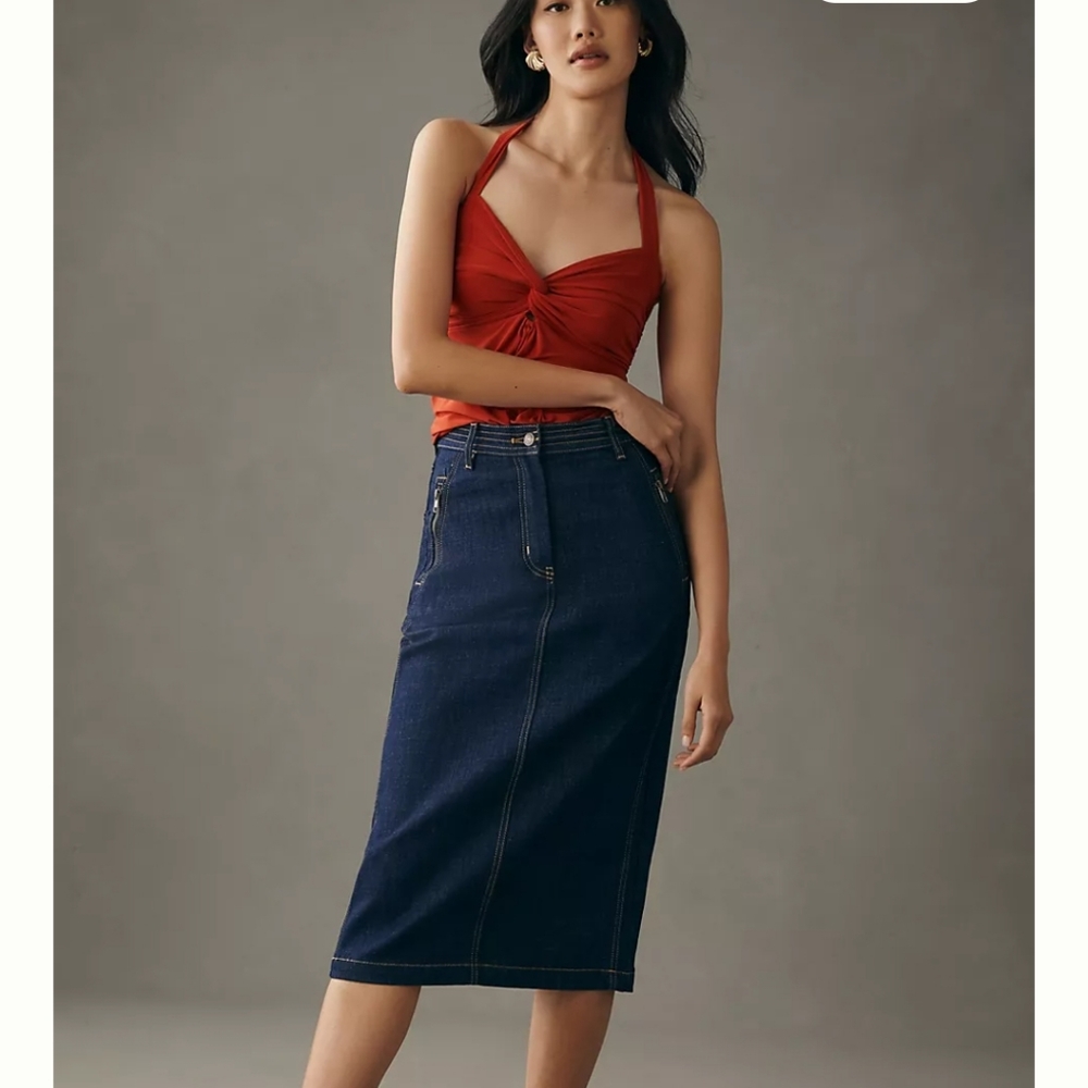 Sunday in Brooklyn Red Halter